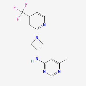 6-methyl-N-{1-[4-(trifluoromethyl)pyridin-2-yl]azetidin-3-yl}pyrimidin-4-amine