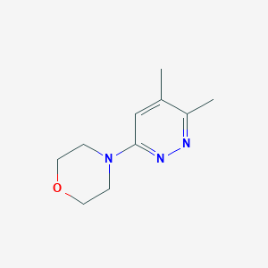 molecular formula C10H15N3O B12263287 4-(5,6-Dimethylpyridazin-3-yl)morpholine 