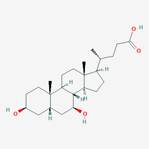 molecular formula C24H40O4 B122633 Isoursodeoxycholic acid CAS No. 78919-26-3