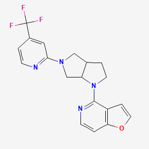 2-(1-{Furo[3,2-c]pyridin-4-yl}-octahydropyrrolo[3,4-b]pyrrol-5-yl)-4-(trifluoromethyl)pyridine