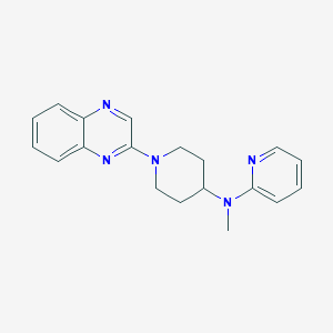 molecular formula C19H21N5 B12263334 N-methyl-N-[1-(quinoxalin-2-yl)piperidin-4-yl]pyridin-2-amine 