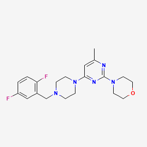 4-(4-{4-[(2,5-Difluorophenyl)methyl]piperazin-1-yl}-6-methylpyrimidin-2-yl)morpholine