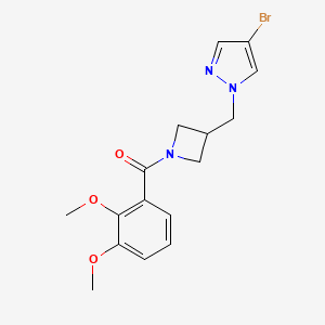 4-bromo-1-{[1-(2,3-dimethoxybenzoyl)azetidin-3-yl]methyl}-1H-pyrazole