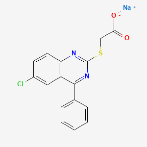 Sodium 2-[(6-chloro-4-phenylquinazolin-2-yl)sulfanyl]acetate