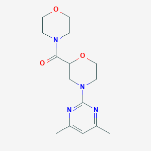 4-(4,6-Dimethylpyrimidin-2-yl)-2-(morpholine-4-carbonyl)morpholine