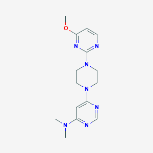 6-[4-(4-methoxypyrimidin-2-yl)piperazin-1-yl]-N,N-dimethylpyrimidin-4-amine