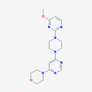 4-{6-[4-(4-Methoxypyrimidin-2-yl)piperazin-1-yl]pyrimidin-4-yl}morpholine