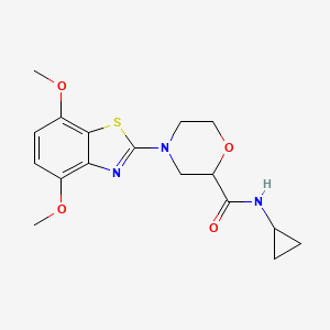 N-cyclopropyl-4-(4,7-dimethoxy-1,3-benzothiazol-2-yl)morpholine-2-carboxamide