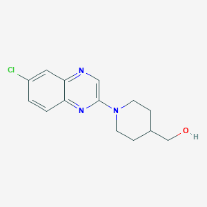 [1-(6-Chloroquinoxalin-2-yl)piperidin-4-yl]methanol