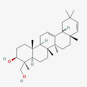 molecular formula C30H48O2 B1226354 Soyasapogenol C CAS No. 595-14-2