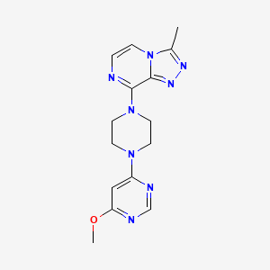 4-Methoxy-6-(4-{3-methyl-[1,2,4]triazolo[4,3-a]pyrazin-8-yl}piperazin-1-yl)pyrimidine