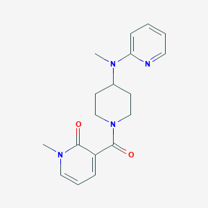 1-Methyl-3-{4-[methyl(pyridin-2-yl)amino]piperidine-1-carbonyl}-1,2-dihydropyridin-2-one