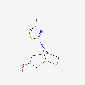 8-(4-Methyl-1,3-thiazol-2-yl)-8-azabicyclo[3.2.1]octan-3-ol