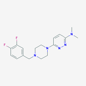 6-{4-[(3,4-difluorophenyl)methyl]piperazin-1-yl}-N,N-dimethylpyridazin-3-amine