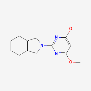 molecular formula C14H21N3O2 B12263608 2-(4,6-dimethoxypyrimidin-2-yl)-octahydro-1H-isoindole 