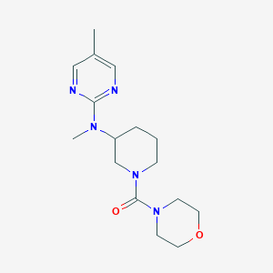 N,5-dimethyl-N-[1-(morpholine-4-carbonyl)piperidin-3-yl]pyrimidin-2-amine