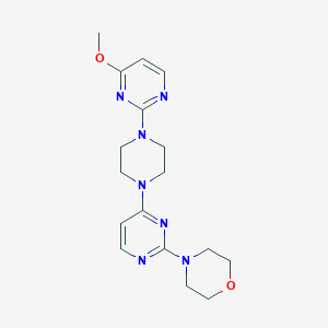 4-{4-[4-(4-Methoxypyrimidin-2-yl)piperazin-1-yl]pyrimidin-2-yl}morpholine