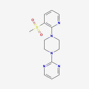 2-[4-(3-Methanesulfonylpyridin-2-yl)piperazin-1-yl]pyrimidine