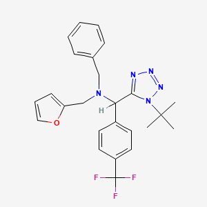 1-(1-tert-butyl-5-tetrazolyl)-N-(2-furanylmethyl)-N-(phenylmethyl)-1-[4-(trifluoromethyl)phenyl]methanamine