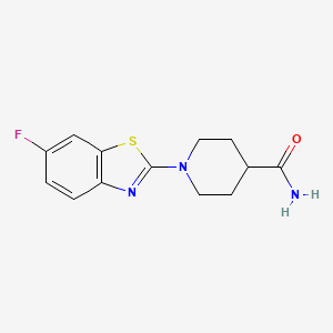 1-(6-Fluoro-1,3-benzothiazol-2-yl)piperidine-4-carboxamide