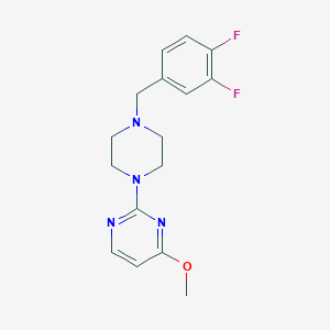 2-{4-[(3,4-Difluorophenyl)methyl]piperazin-1-yl}-4-methoxypyrimidine