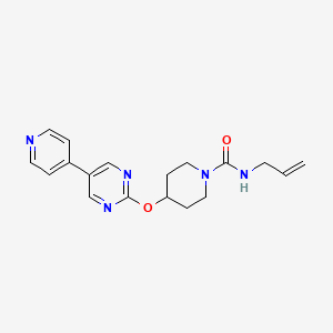 N-(prop-2-en-1-yl)-4-{[5-(pyridin-4-yl)pyrimidin-2-yl]oxy}piperidine-1-carboxamide