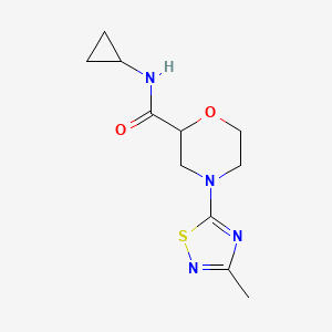 N-cyclopropyl-4-(3-methyl-1,2,4-thiadiazol-5-yl)morpholine-2-carboxamide