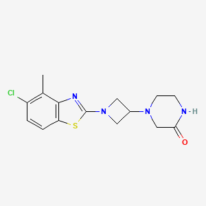 4-[1-(5-Chloro-4-methyl-1,3-benzothiazol-2-yl)azetidin-3-yl]piperazin-2-one