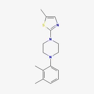 molecular formula C16H21N3S B12263770 1-(2,3-Dimethylphenyl)-4-(5-methyl-1,3-thiazol-2-yl)piperazine 