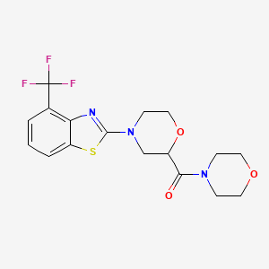 2-[2-(Morpholine-4-carbonyl)morpholin-4-yl]-4-(trifluoromethyl)-1,3-benzothiazole