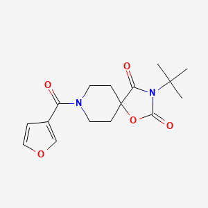 3-Tert-butyl-8-(furan-3-carbonyl)-1-oxa-3,8-diazaspiro[4.5]decane-2,4-dione