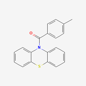 molecular formula C20H15NOS B1226378 (4-甲基苯基)-(10-吩噻嗪基)甲酮 