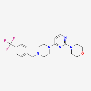 4-[4-(4-{[4-(Trifluoromethyl)phenyl]methyl}piperazin-1-yl)pyrimidin-2-yl]morpholine