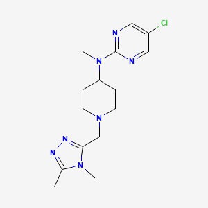 5-chloro-N-{1-[(4,5-dimethyl-4H-1,2,4-triazol-3-yl)methyl]piperidin-4-yl}-N-methylpyrimidin-2-amine