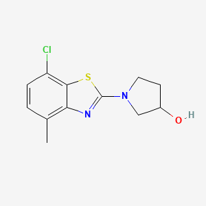 1-(7-Chloro-4-methyl-1,3-benzothiazol-2-yl)pyrrolidin-3-ol