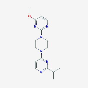 4-Methoxy-2-{4-[2-(propan-2-yl)pyrimidin-4-yl]piperazin-1-yl}pyrimidine