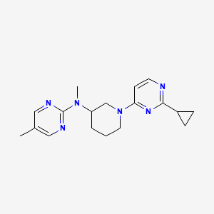 N-[1-(2-cyclopropylpyrimidin-4-yl)piperidin-3-yl]-N,5-dimethylpyrimidin-2-amine