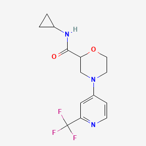 N-cyclopropyl-4-[2-(trifluoromethyl)pyridin-4-yl]morpholine-2-carboxamide