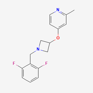 4-({1-[(2,6-Difluorophenyl)methyl]azetidin-3-yl}oxy)-2-methylpyridine