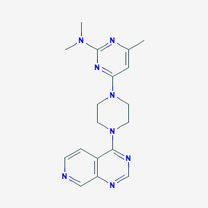 N,N,4-trimethyl-6-(4-{pyrido[3,4-d]pyrimidin-4-yl}piperazin-1-yl)pyrimidin-2-amine