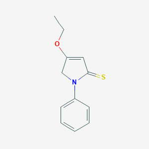 molecular formula C12H13NOS B122639 4-ethoxy-1-phenyl-1H-pyrrole-2(5H)-thione CAS No. 141694-14-6