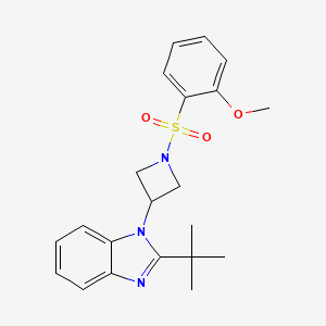 2-tert-butyl-1-[1-(2-methoxybenzenesulfonyl)azetidin-3-yl]-1H-1,3-benzodiazole