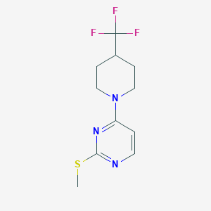 2-(Methylsulfanyl)-4-[4-(trifluoromethyl)piperidin-1-yl]pyrimidine