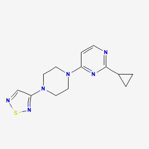 2-Cyclopropyl-4-[4-(1,2,5-thiadiazol-3-yl)piperazin-1-yl]pyrimidine