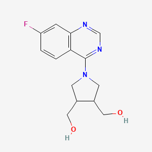 [1-(7-Fluoroquinazolin-4-yl)-4-(hydroxymethyl)pyrrolidin-3-yl]methanol