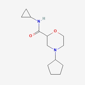 4-cyclopentyl-N-cyclopropylmorpholine-2-carboxamide