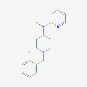 molecular formula C18H22ClN3 B12263961 N-{1-[(2-chlorophenyl)methyl]piperidin-4-yl}-N-methylpyridin-2-amine 