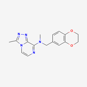 N-[(2,3-dihydro-1,4-benzodioxin-6-yl)methyl]-N,3-dimethyl-[1,2,4]triazolo[4,3-a]pyrazin-8-amine