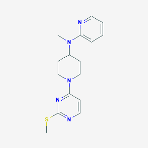 N-methyl-N-{1-[2-(methylsulfanyl)pyrimidin-4-yl]piperidin-4-yl}pyridin-2-amine