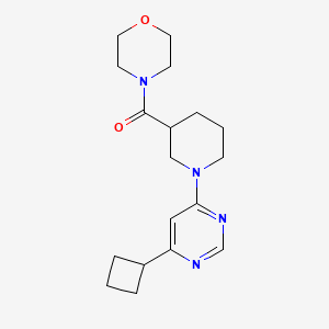 4-[1-(6-Cyclobutylpyrimidin-4-yl)piperidine-3-carbonyl]morpholine